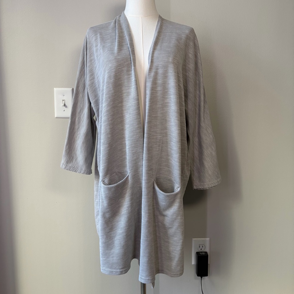 DONNI Anthropologie Open Draped Medium Length Cardigan Sweater ONE SIZE